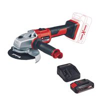 משחזת זווית "5 נטענת 18v בראשלס+סוללה+מטען EINHELL