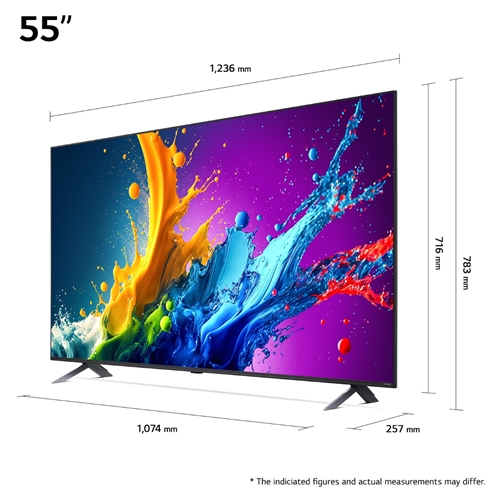 טלוויזיה חכמה "55  QNED 4K דגם LG 55QNED80T6B