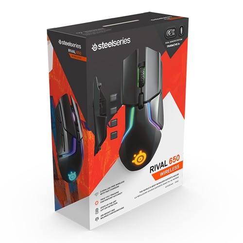 עכבר גיימינג אופטי אלחוטי SteelSeries RIVAL 650